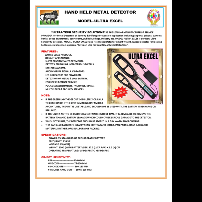 Metal Detector - Ultra Excel - Image 5