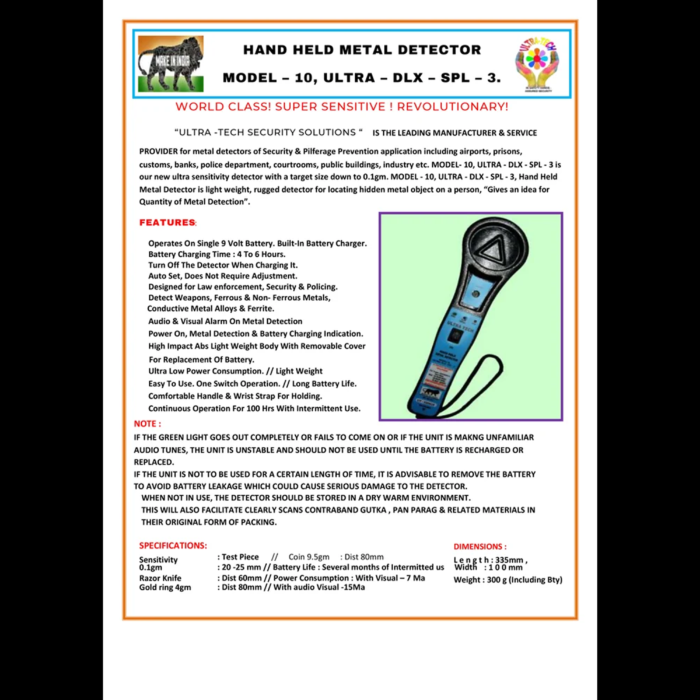 Hand Needle Detector – Ultra DLX SPL 3 - Image 2