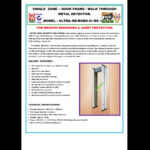 Door Frame Metal Detector - ULTRA-RE-ROBO III MS PLUS - Image 2