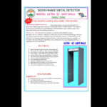 Ultra-SZ-Safe Walk Single Zone Door Frame Metal Detector - Image 2