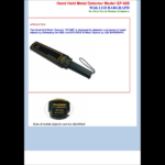 Security Metal Detector – GP 009 With Bar Graph