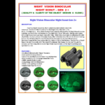Night Vision Binocular - Night Scout - Gen -2 - Image 3