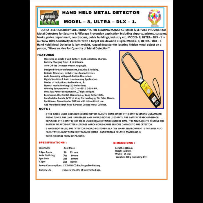 Metal Detector - Ultra - Dlx -1 - Image 4